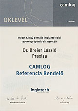 Breier Fogászat, Camlog Implant System